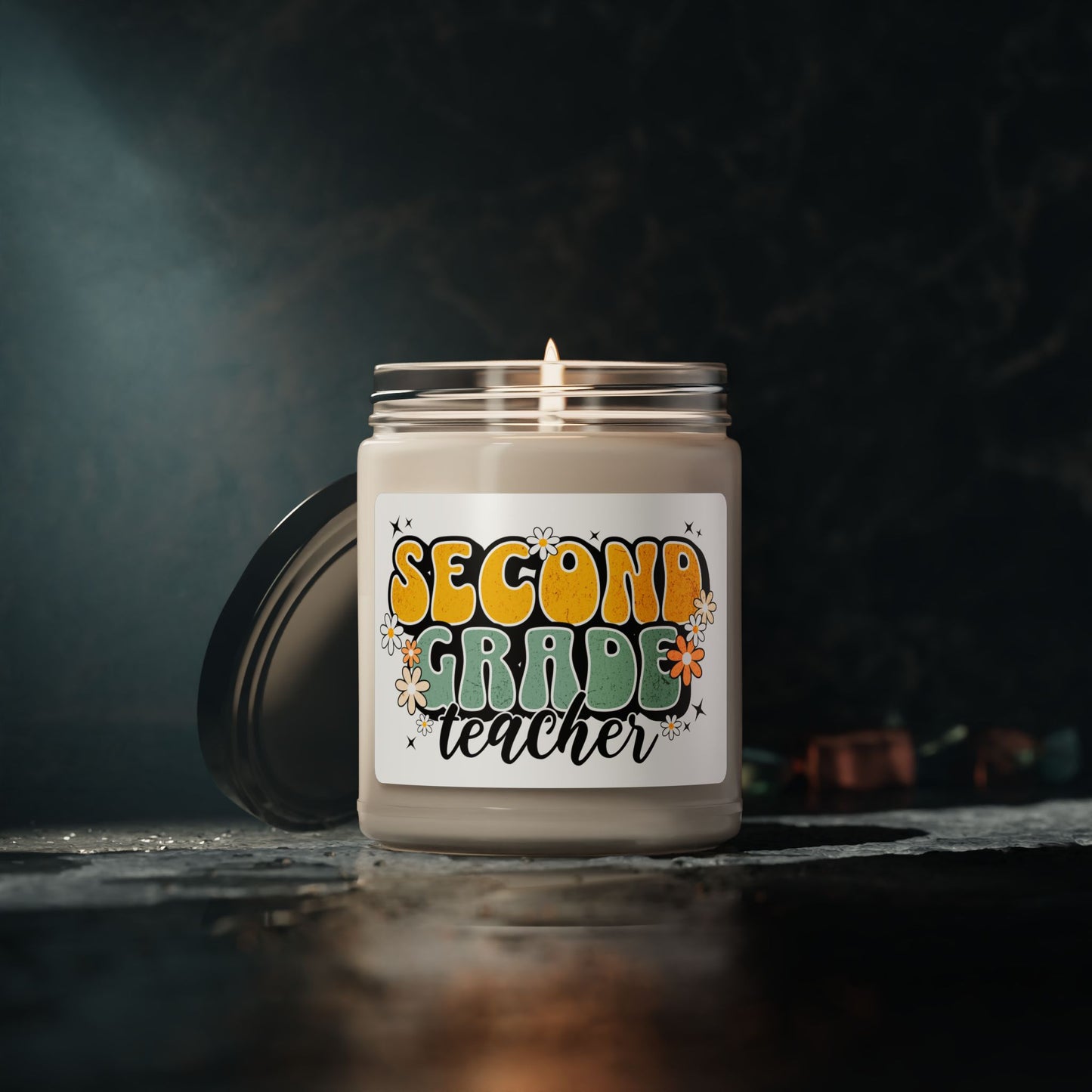 PERSONALIZED-Scented Soy Candle for Second Grade Teachers - Perfect Gift for Educators