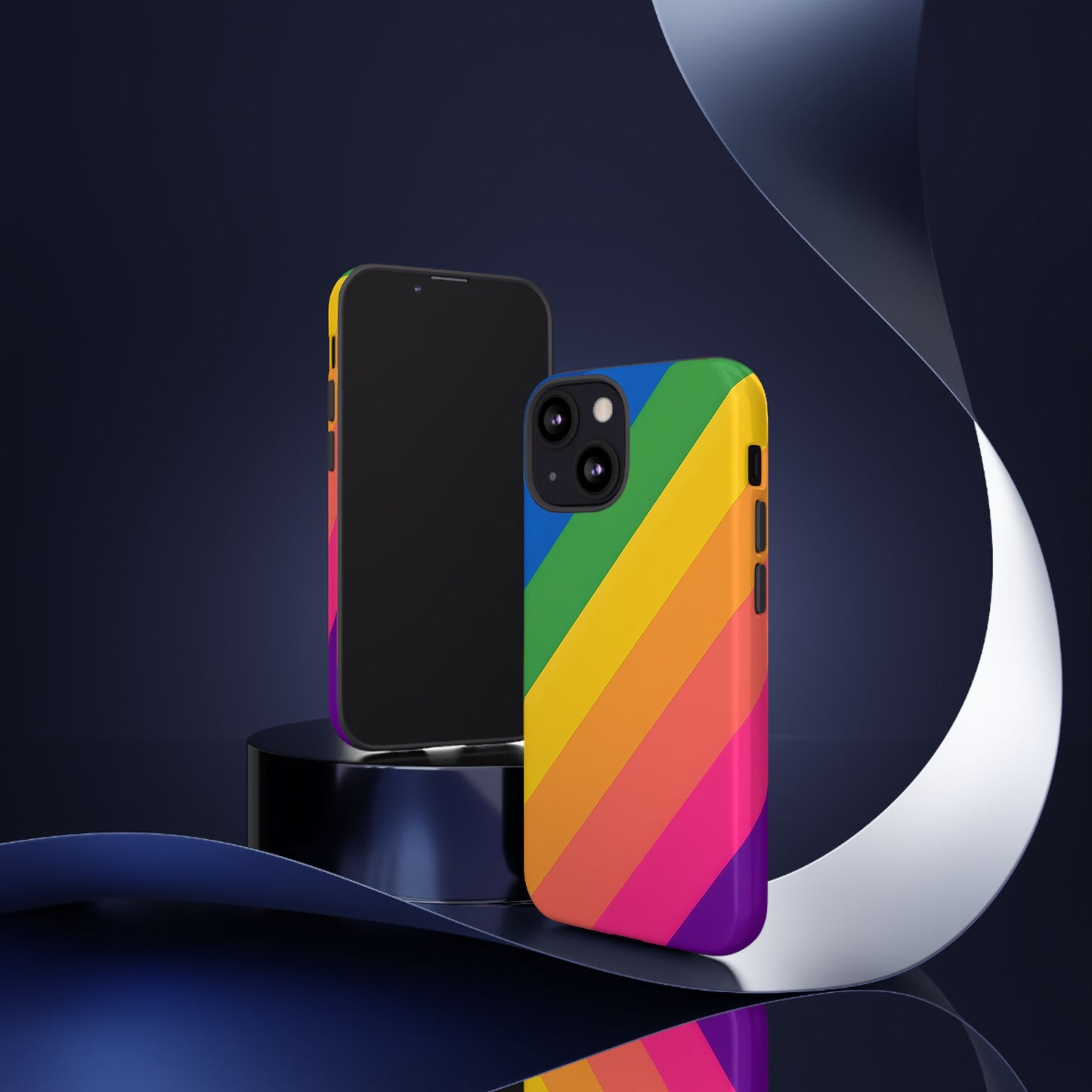 Vibrant Rainbow Phone Case - Tough & Stylish