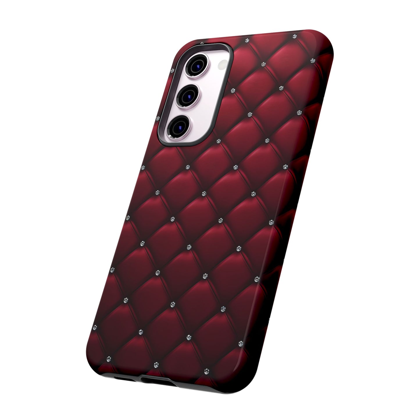 Luxurious Red Leather Phone Case – Stylish Protection for Your Device