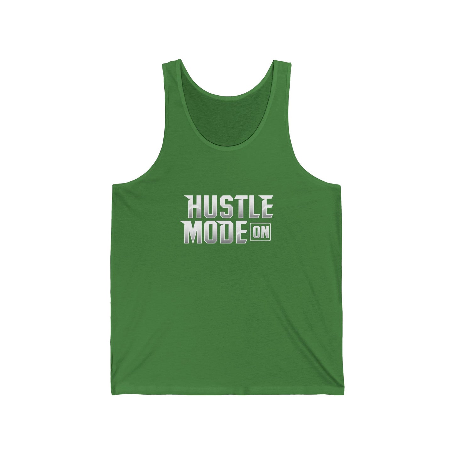 Hustle Mode On Unisex Jersey Tank - Motivational Workout Shirt
