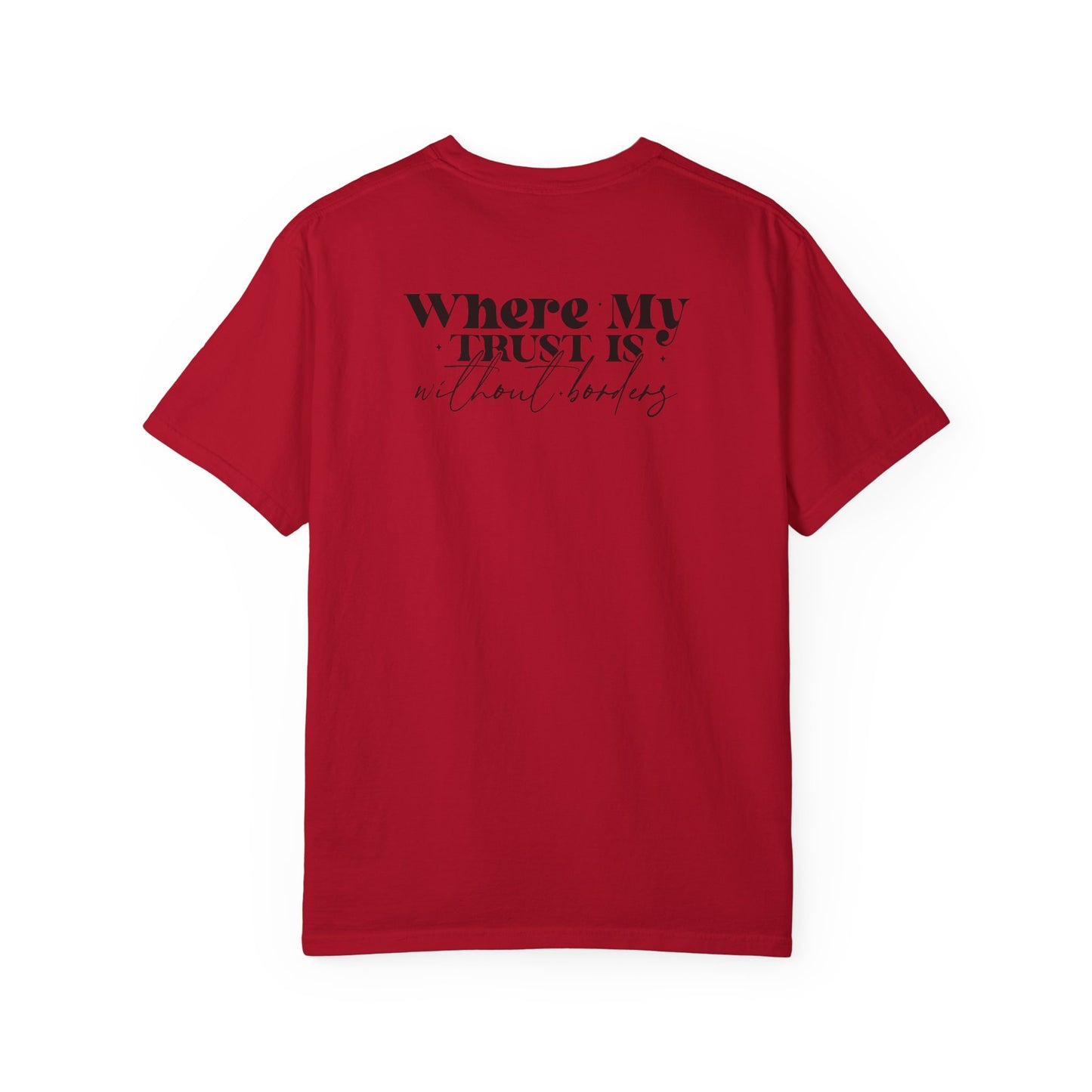 Inspirational Unisex Garment-Dyed T-Shirt - 'Spirit Lead Me' & 'Where My Trust Is'