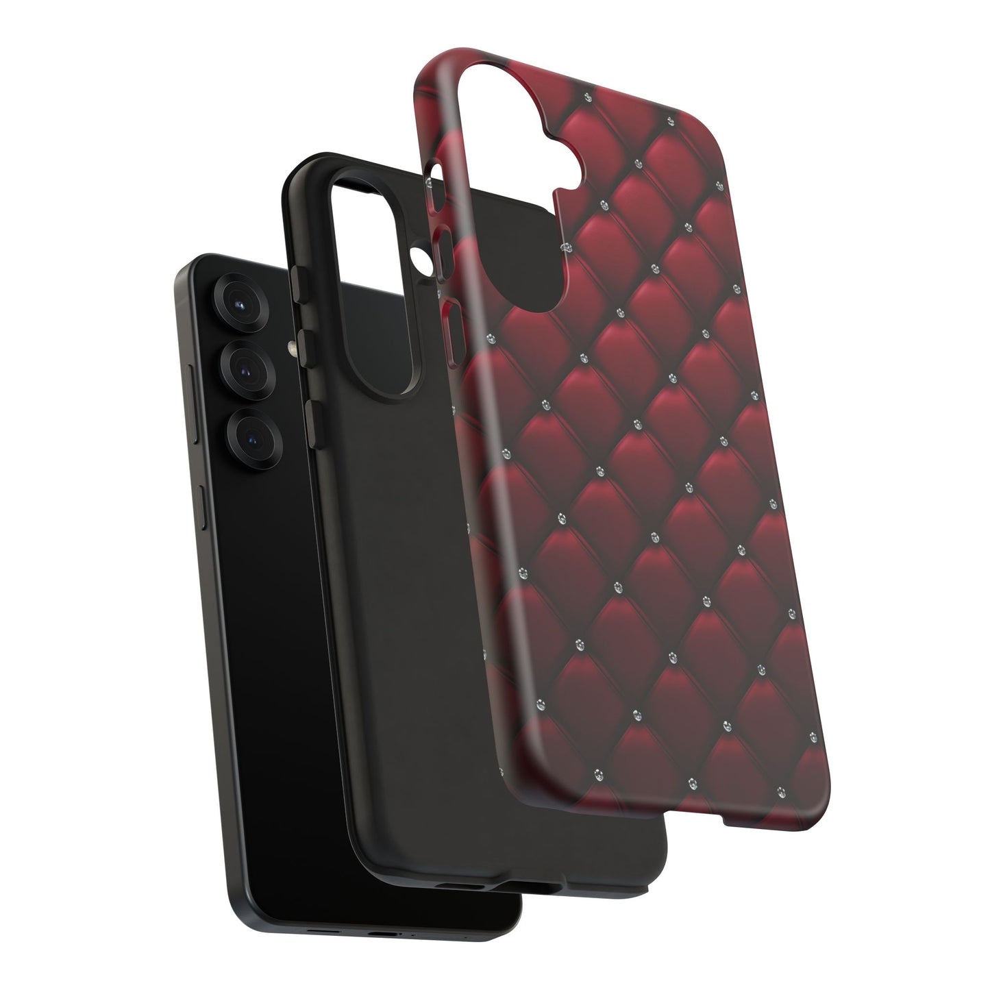 Luxurious Red Leather Phone Case – Stylish Protection for Your Device