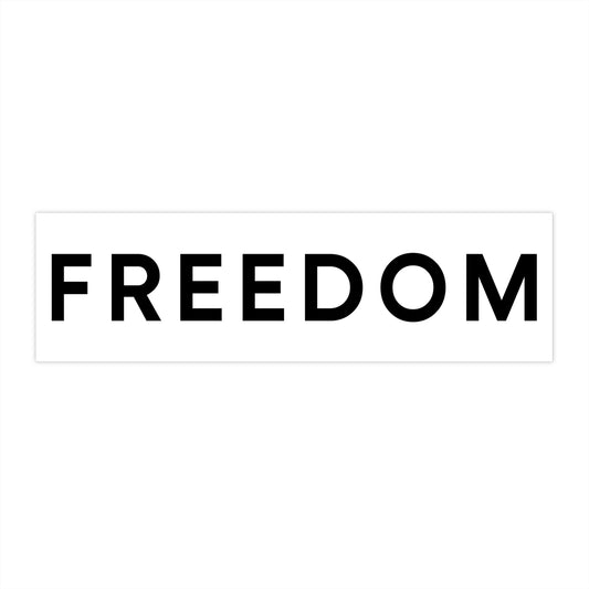 Freedom Bumper Stickers | Car Decor, Travel Accessories, Gifts for Adventurers, Motivational Stickers, USA Patriot