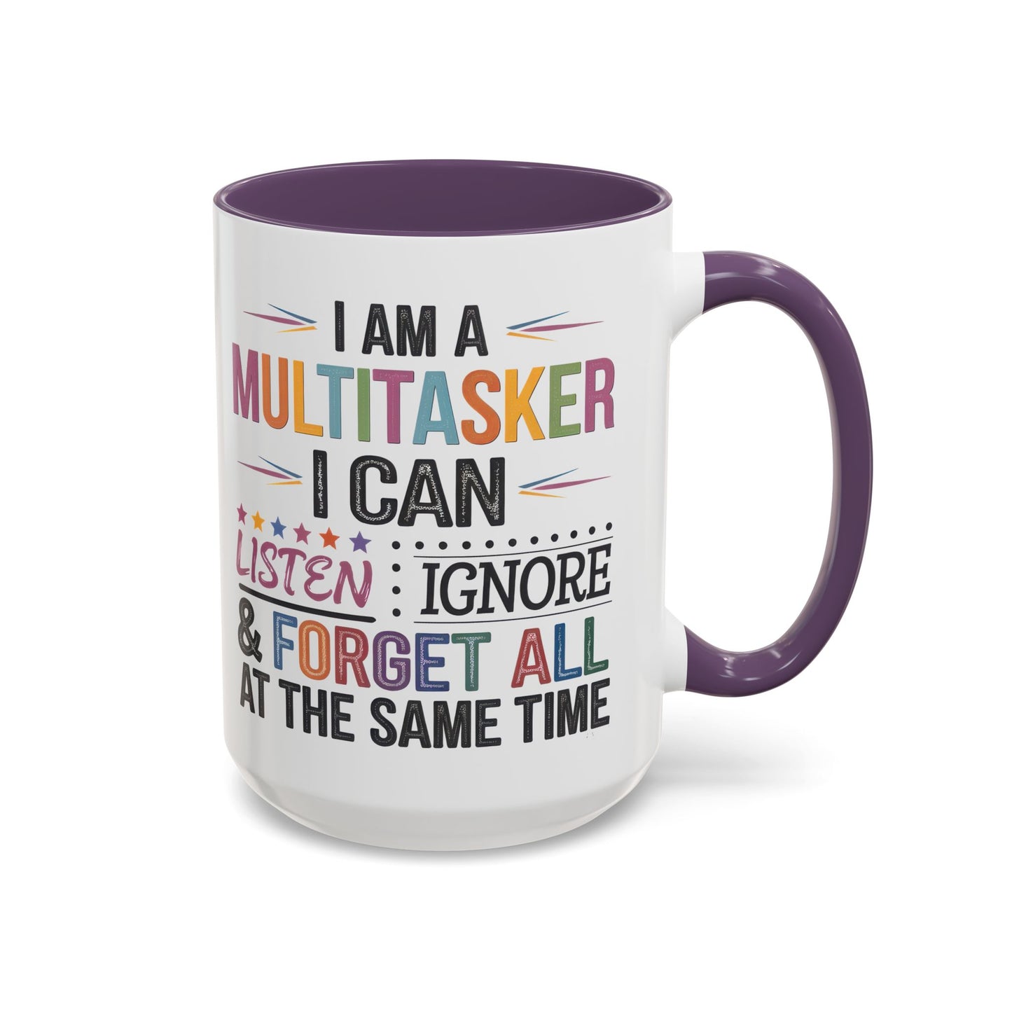 Multitasker Coffee 15oz Mug - Fun Accent Mug for Busy Beverages