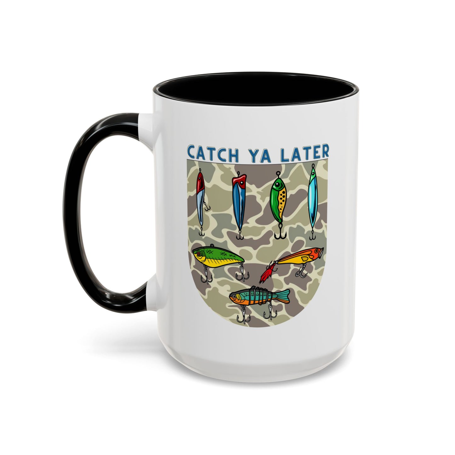 Catch Ya Later Fishing 15oz Mug - Fun Accent Coffee Mug for Anglers