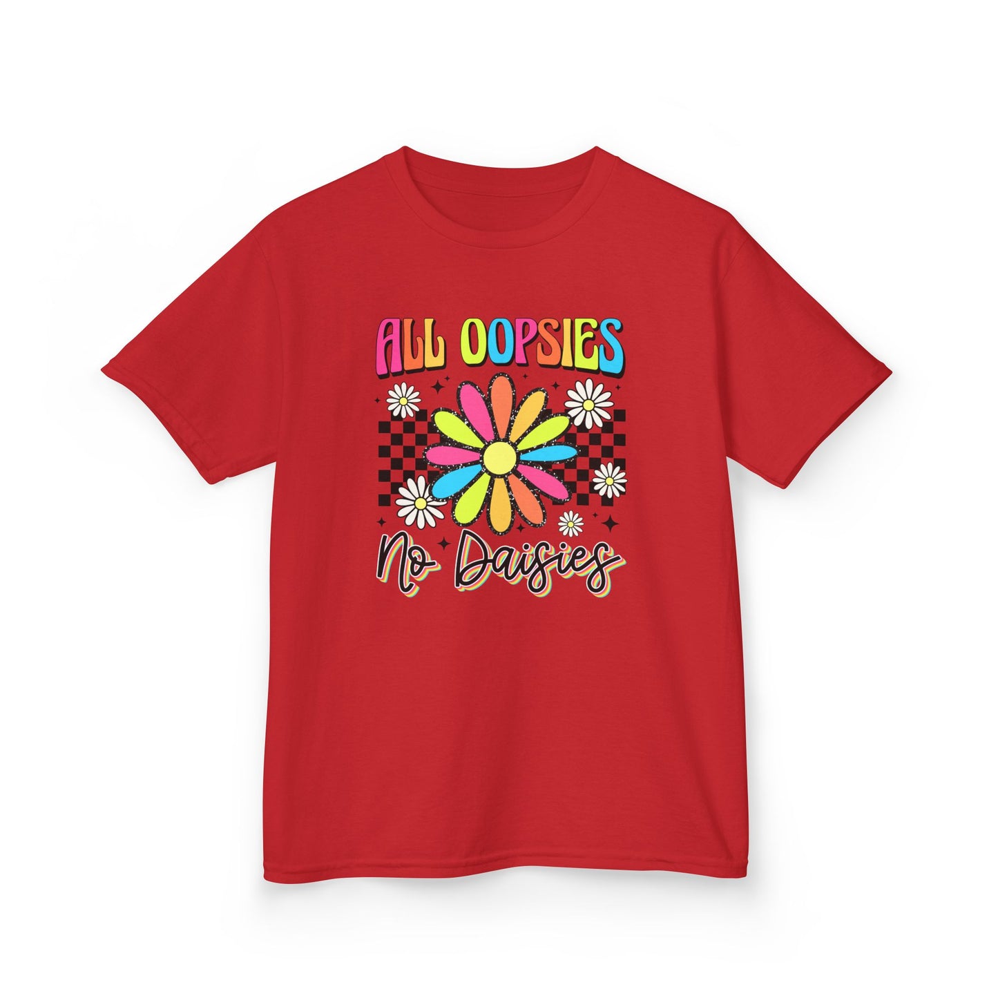 Colorful Kids Tee - 'All Oopsies No Daisies'