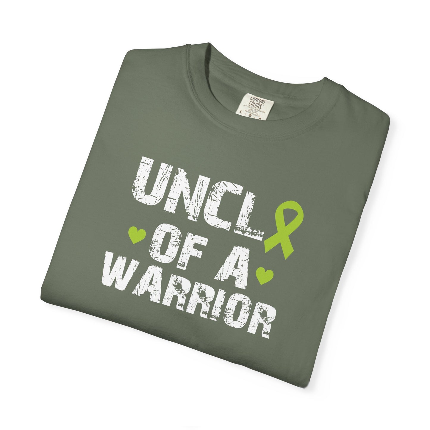 Uncle of a Warrior T-Shirt | Garment-Dyed Comfort Tee, Gift for Family, Supportive Apparel for Awareness Events, Relaxed Fit
