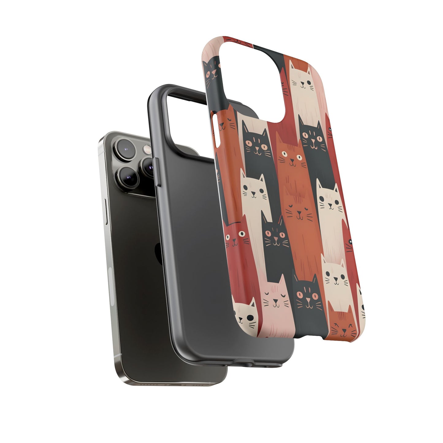 Playful Cat Phone Case - Tough & Stylish Purrfect for Cat Lovers