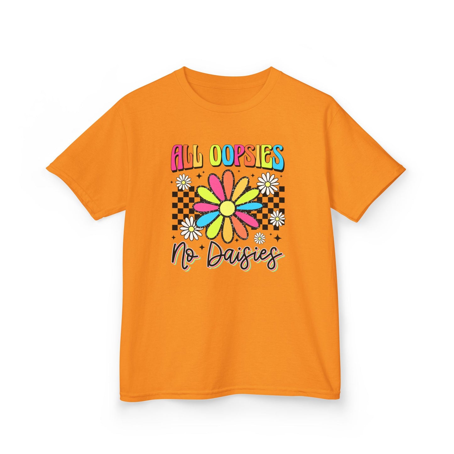 Colorful Kids Tee - 'All Oopsies No Daisies'