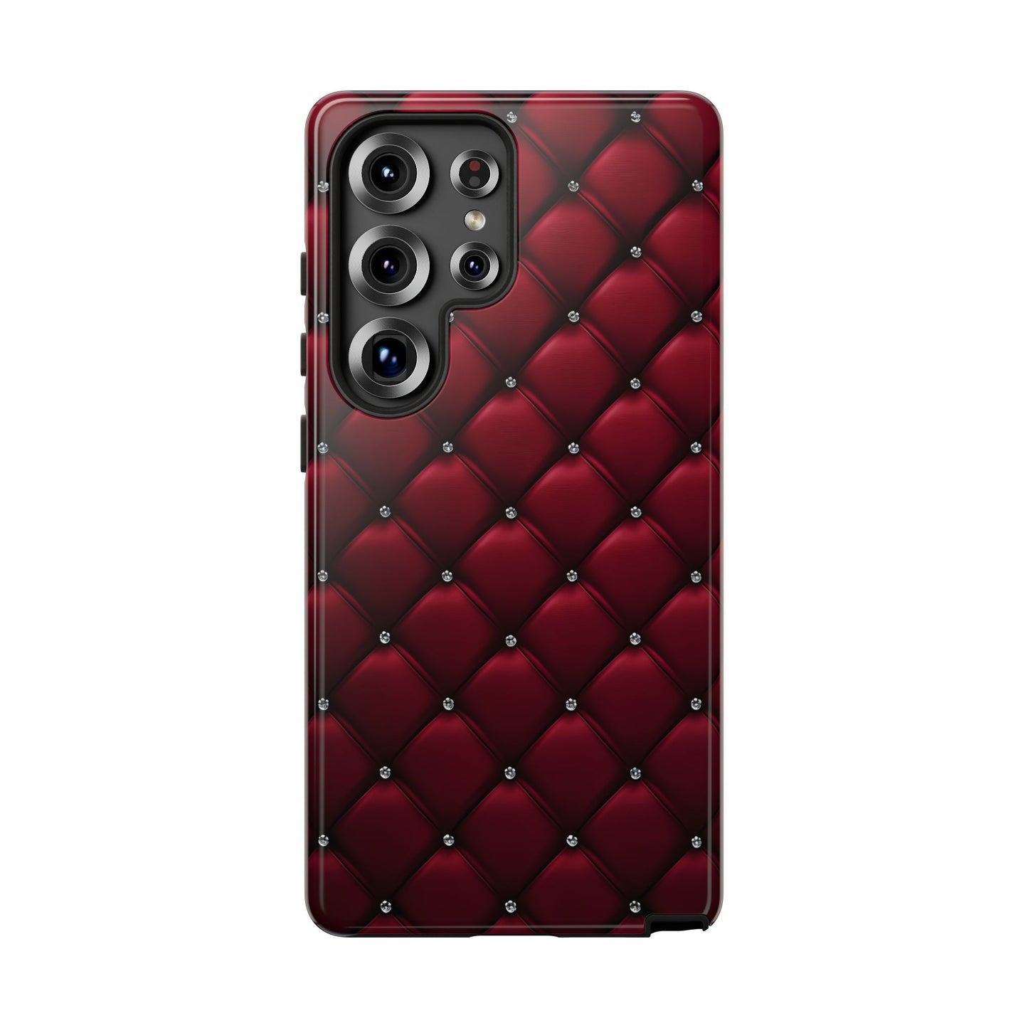 Luxurious Red Leather Phone Case – Stylish Protection for Your Device