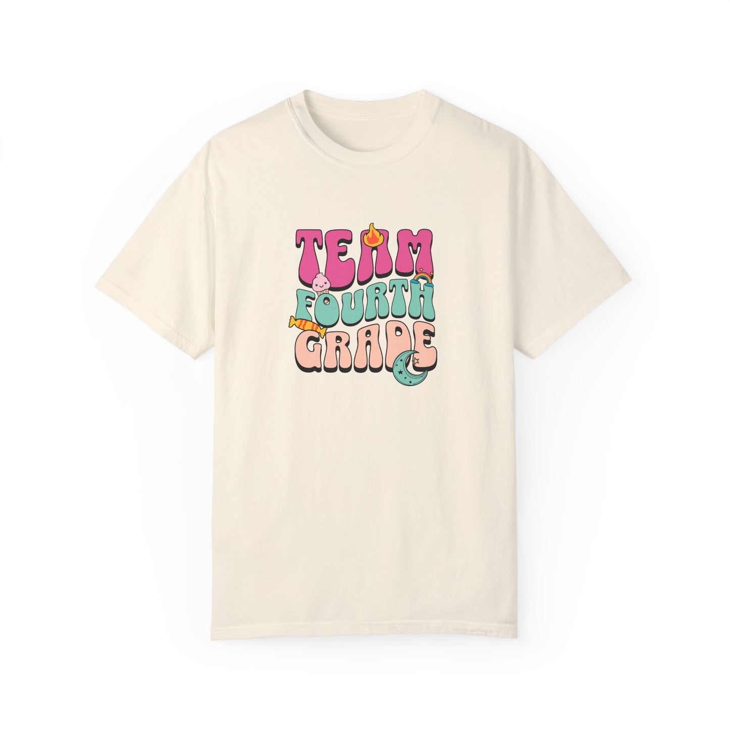 PERSONALIZED! Team Fourth Grade T-Shirt | Unisex Garment-Dyed Tee for Kids