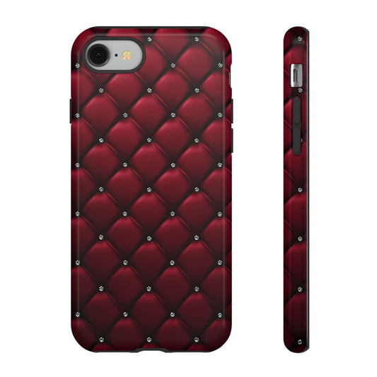 Luxurious Red Leather Phone Case – Stylish Protection for Your Device