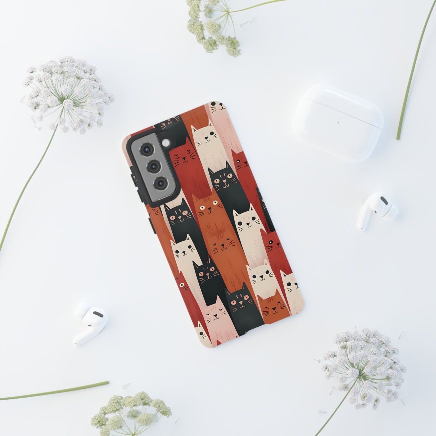 Playful Cat Phone Case - Tough & Stylish Purrfect for Cat Lovers