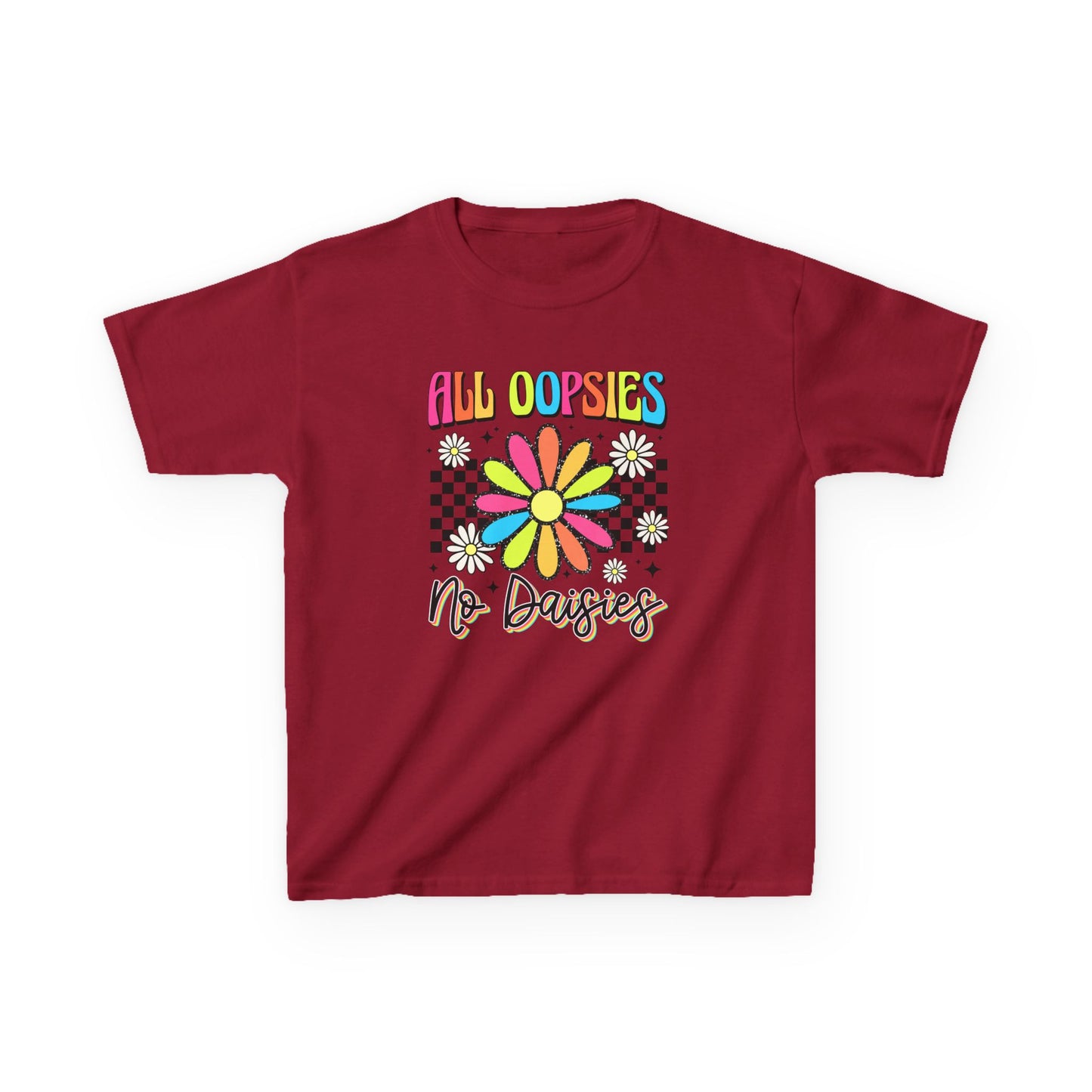 Colorful Kids Tee - 'All Oopsies No Daisies'
