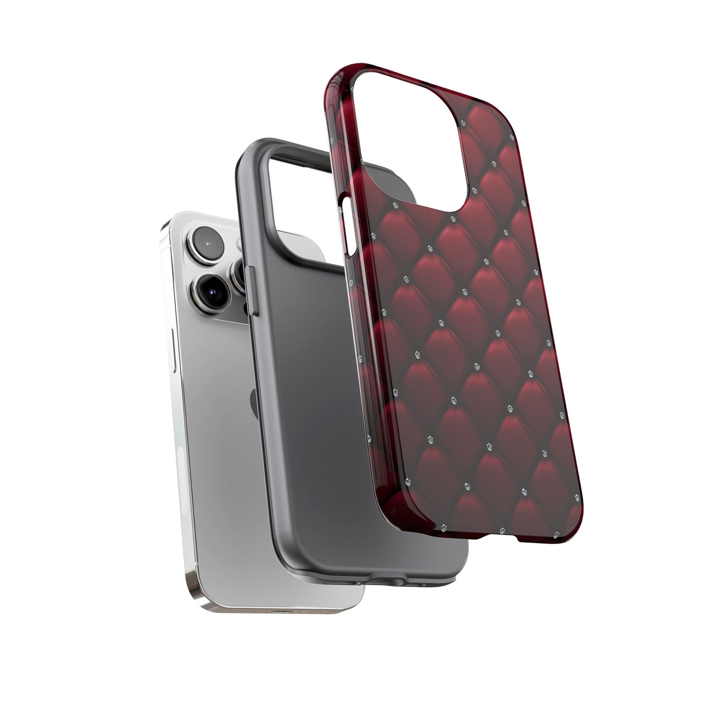 Luxurious Red Leather Phone Case – Stylish Protection for Your Device