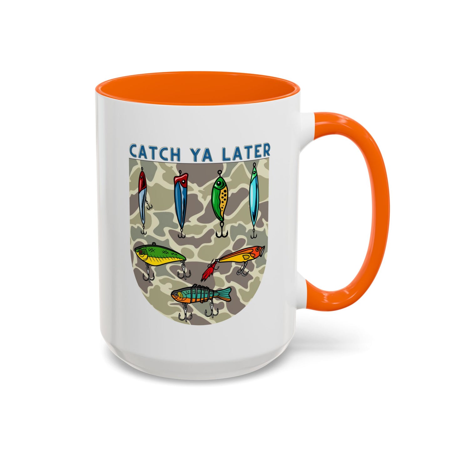 Catch Ya Later Fishing 15oz Mug - Fun Accent Coffee Mug for Anglers