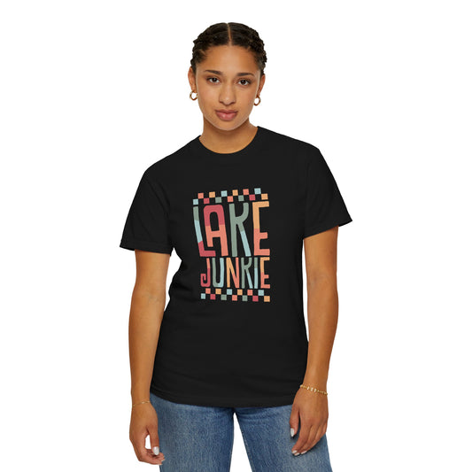 Lake Junkie Unisex Garment-Dyed T-Shirt - Perfect for Lake Lovers and Summer Adventures