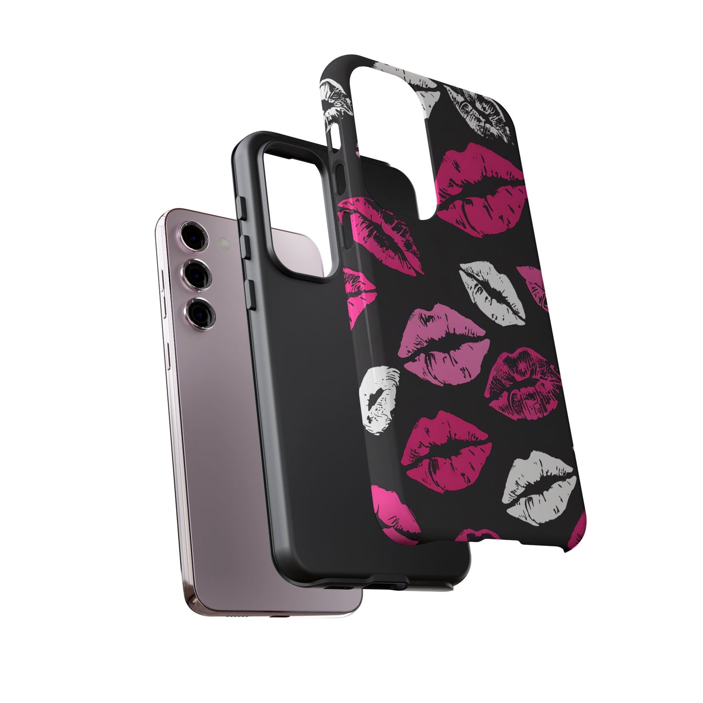 Lips Print iPhone Case - Stylish Tough Phone Cover