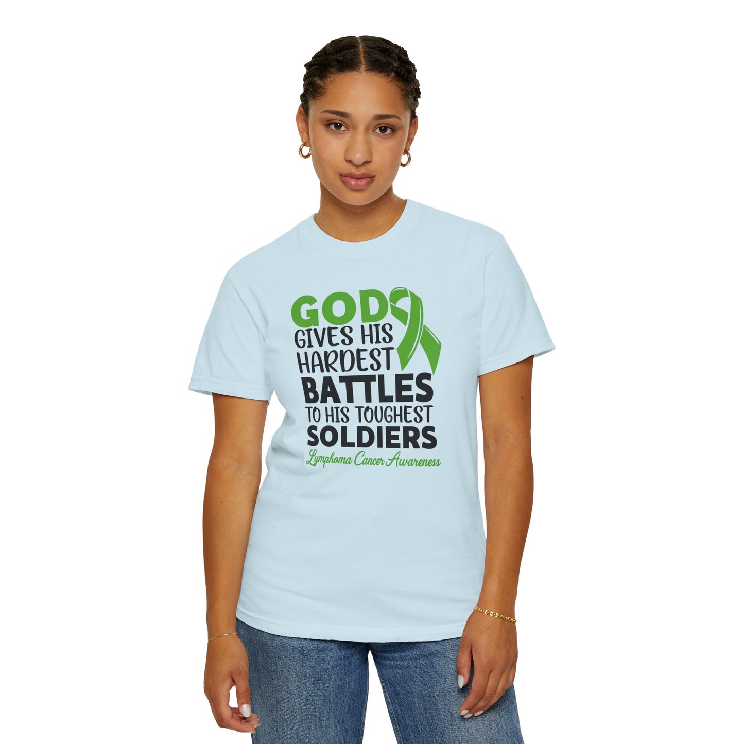 God Gives His Toughest Soldiers T-shirt, Lymphoma Awareness Tee, Unisex Garment-Dyed Shirt, Support Cancer Fighters, Gift for [...]
