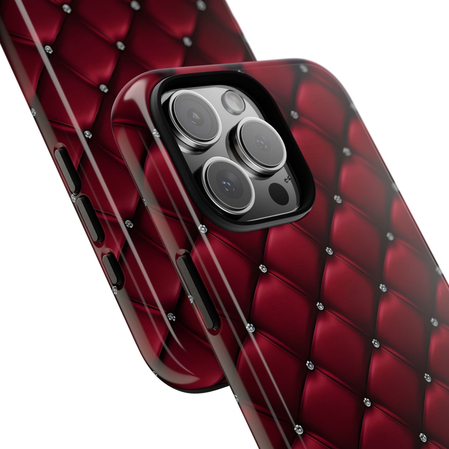 Luxurious Red Leather Phone Case – Stylish Protection for Your Device