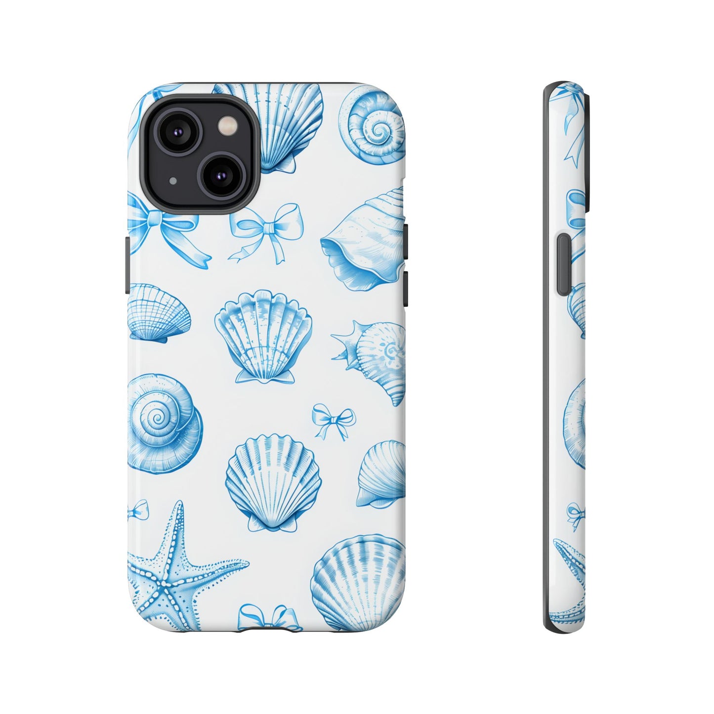 Coquette-Coastal Ocean-Themed Phone Case - Seashell and Starfish Design