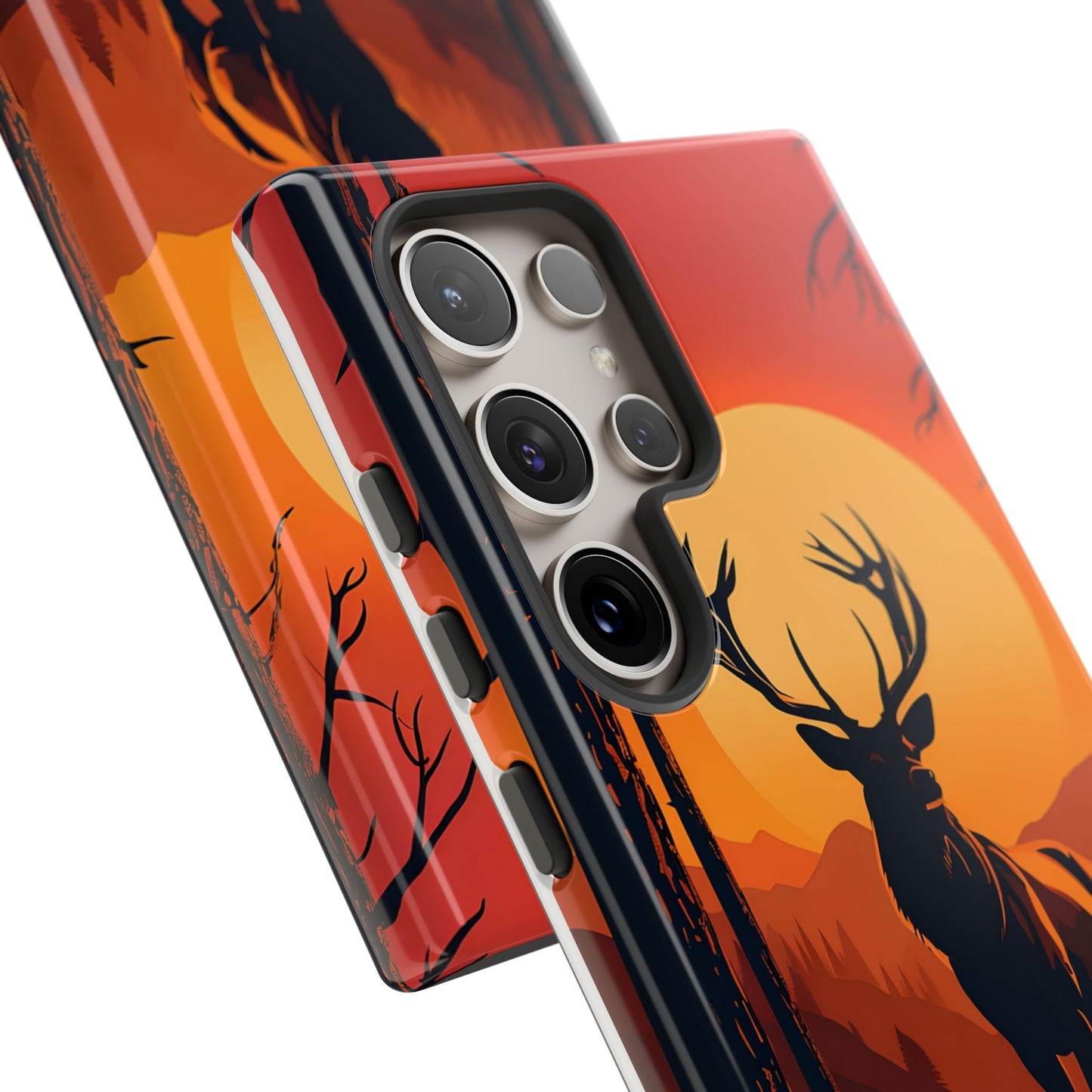 Wildlife Phone Case - Stag and Sunset Design for Nature Lovers