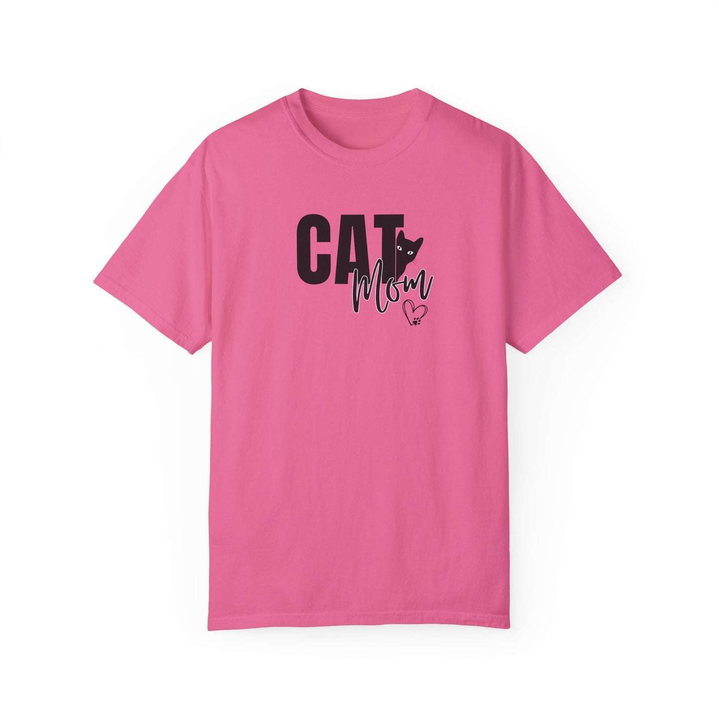 Cat Mom Unisex Garment-Dyed T-Shirt – Perfect Gift for Cat Lovers