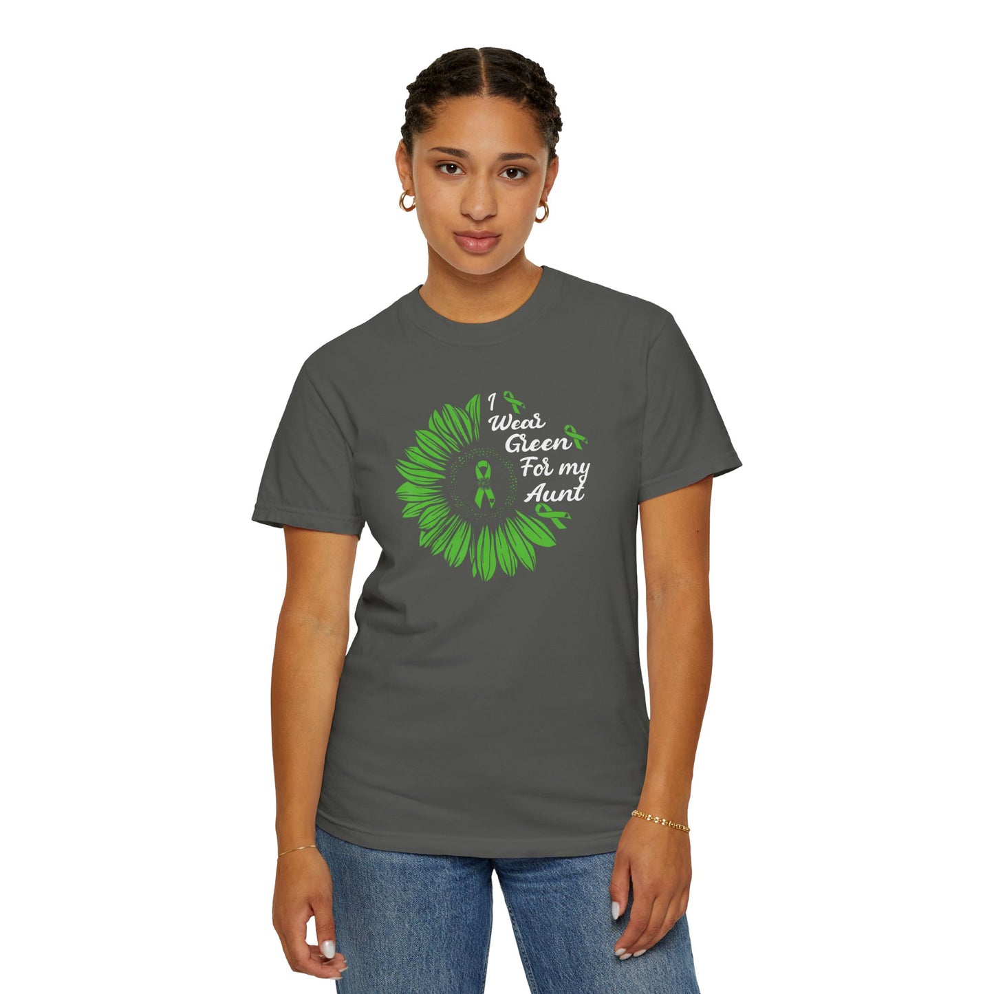 Unisex Garment-Dyed T-shirt for Aunts | I Wore Green For My Aunt | Gifts for Aunts, Family Reunion, Birthday Tee, Unique Aunt Shirt, [...]