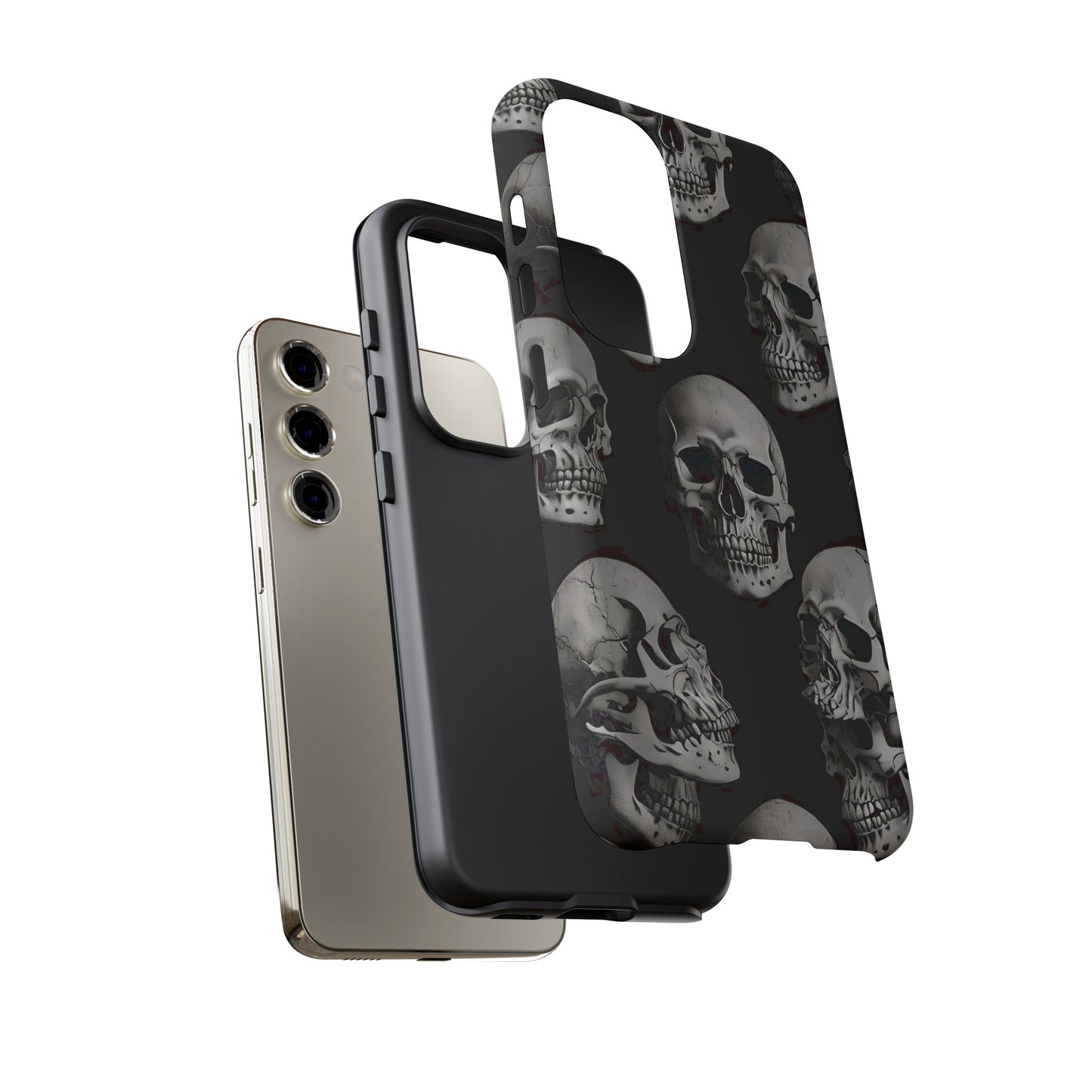 Skull Print Phone Case - Tough Cases for Bold Style