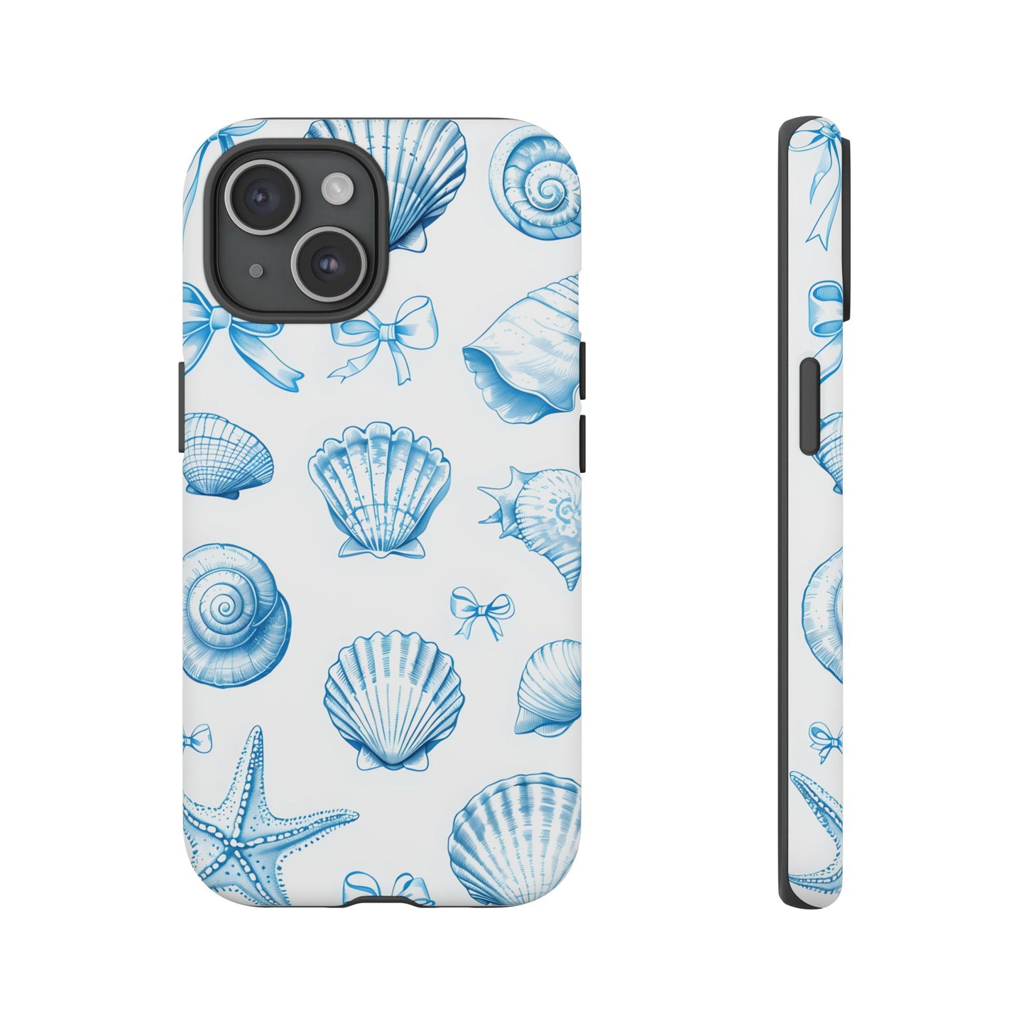 Coquette-Coastal Ocean-Themed Phone Case - Seashell and Starfish Design