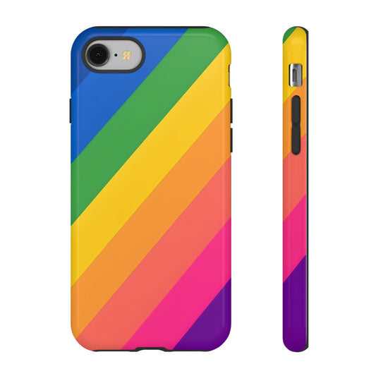 Vibrant Rainbow Phone Case - Tough & Stylish