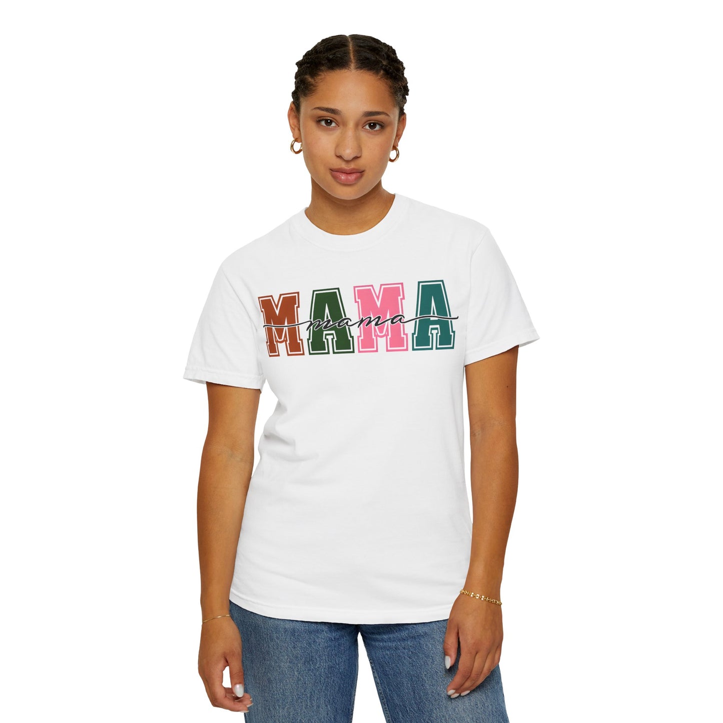Mama Graphic Unisex Garment-Dyed T-Shirt - Perfect Gift for Moms