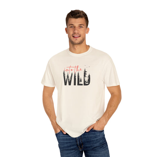 Into The Wild Unisex Garment-Dyed T-Shirt - Adventure Ready Tee