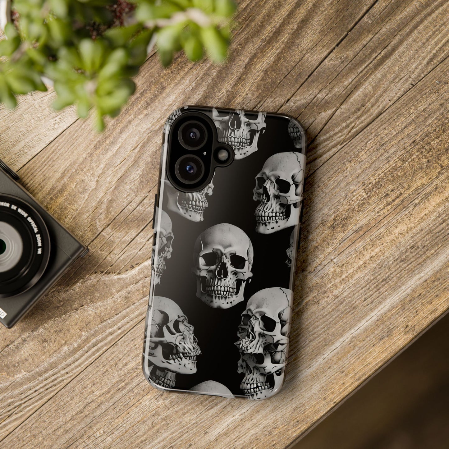 Skull Print Phone Case - Tough Cases for Bold Style