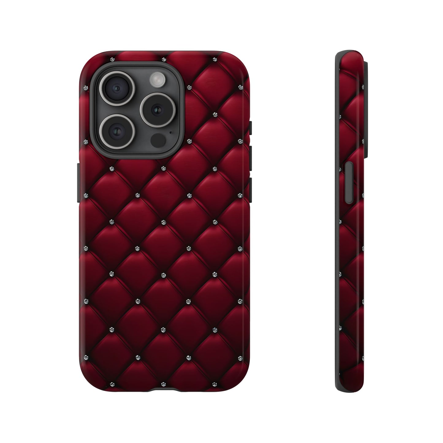 Luxurious Red Leather Phone Case – Stylish Protection for Your Device