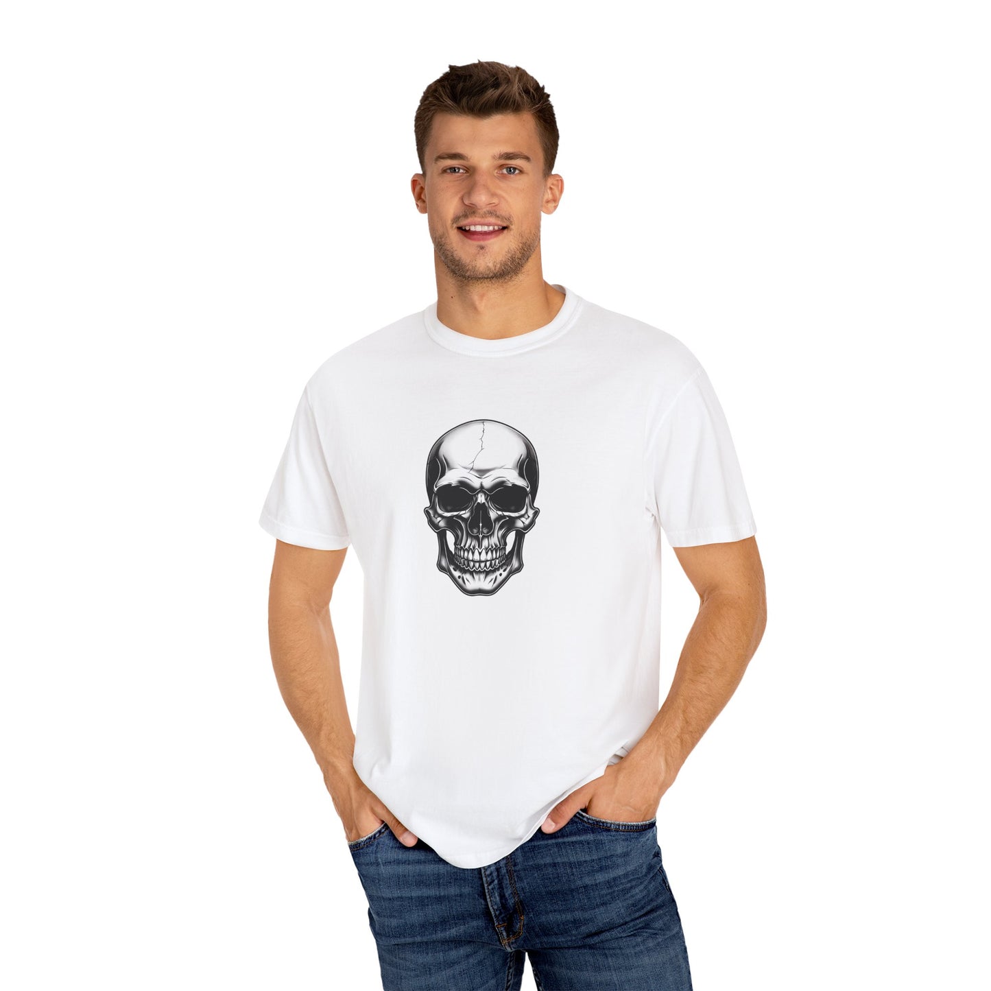 Skull Graphic Unisex T-Shirt - Edgy Fashion Statement