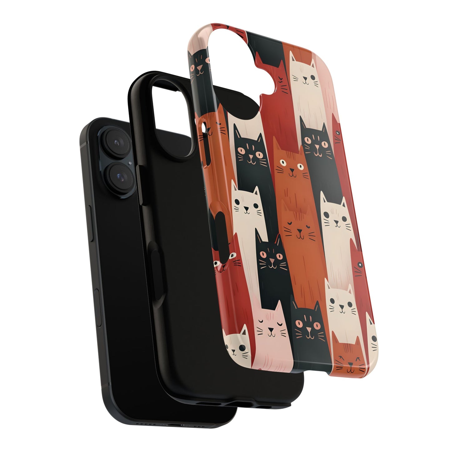 Playful Cat Phone Case - Tough & Stylish Purrfect for Cat Lovers