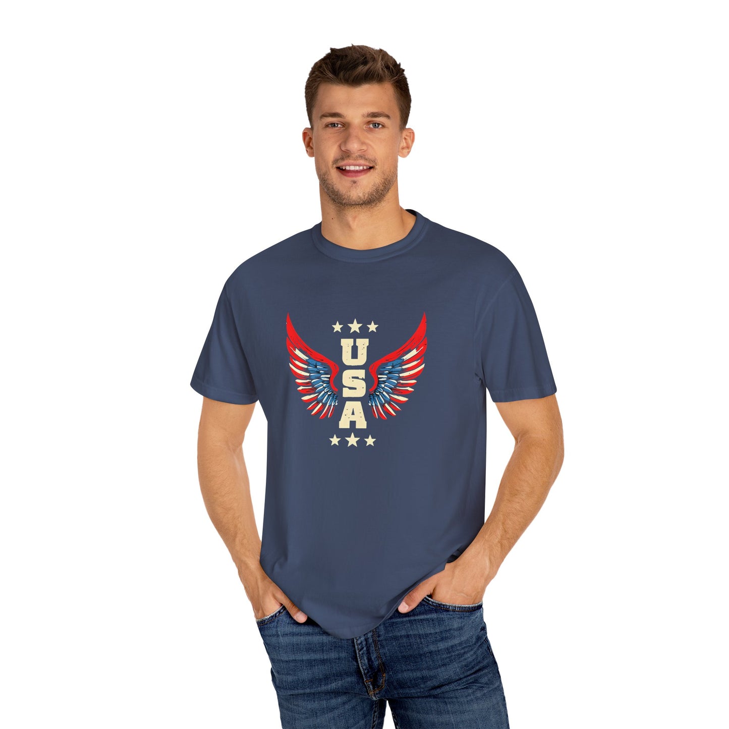 Patriotic Eagle Wings T-Shirt for USA Lovers