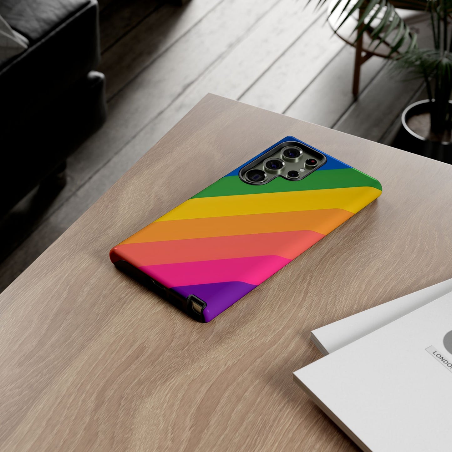 Vibrant Rainbow Phone Case - Tough & Stylish