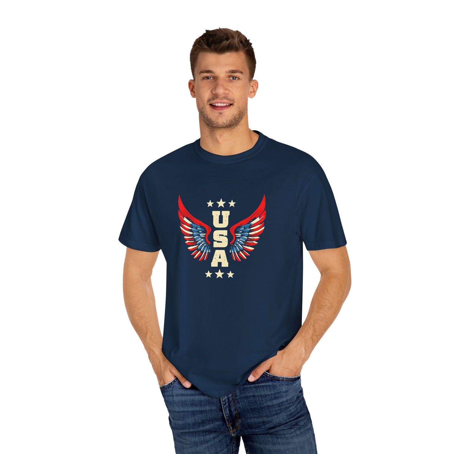Patriotic Eagle Wings T-Shirt for USA Lovers