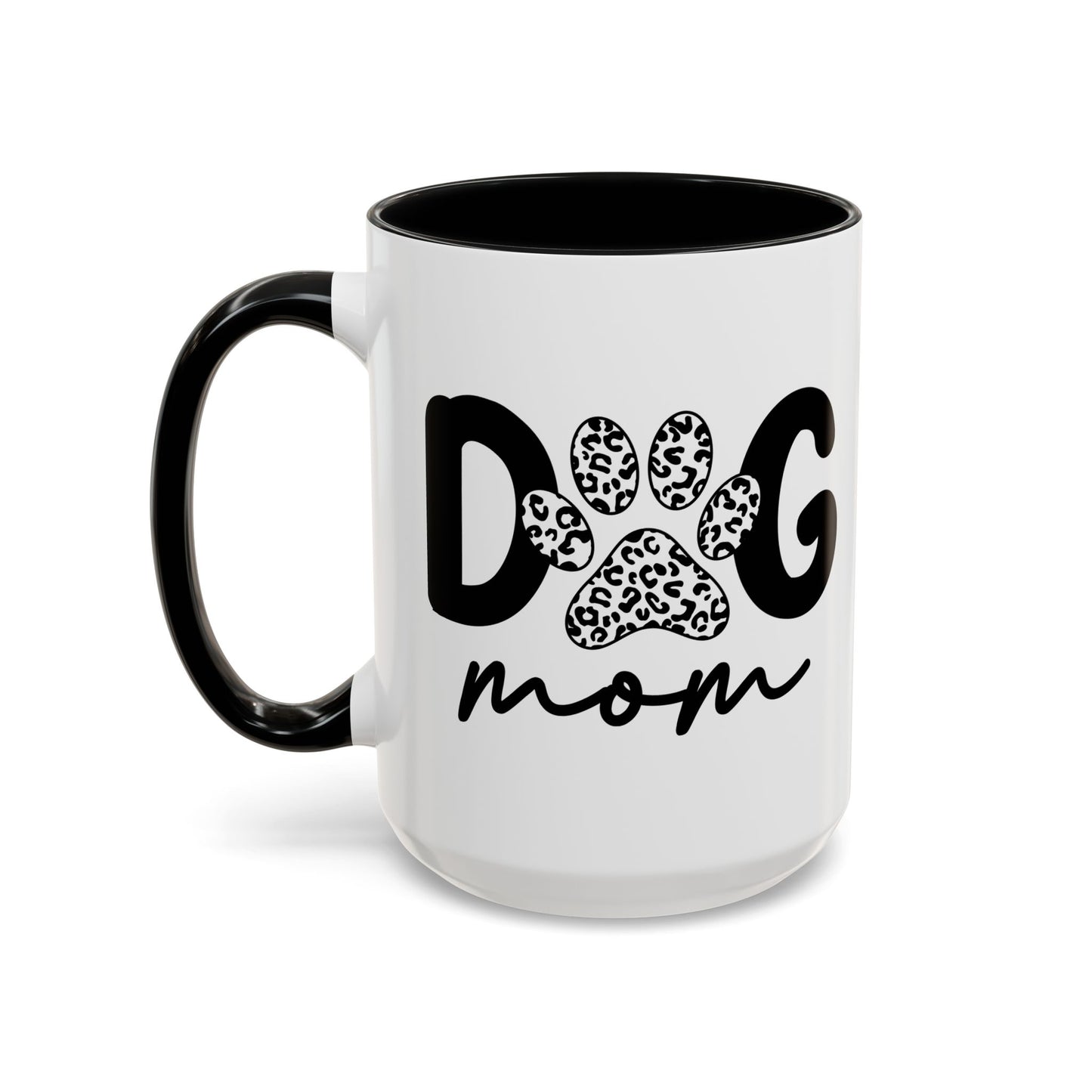 Dog Mom Accent 15oz Coffee Mug - Perfect Gift for Pet Lovers