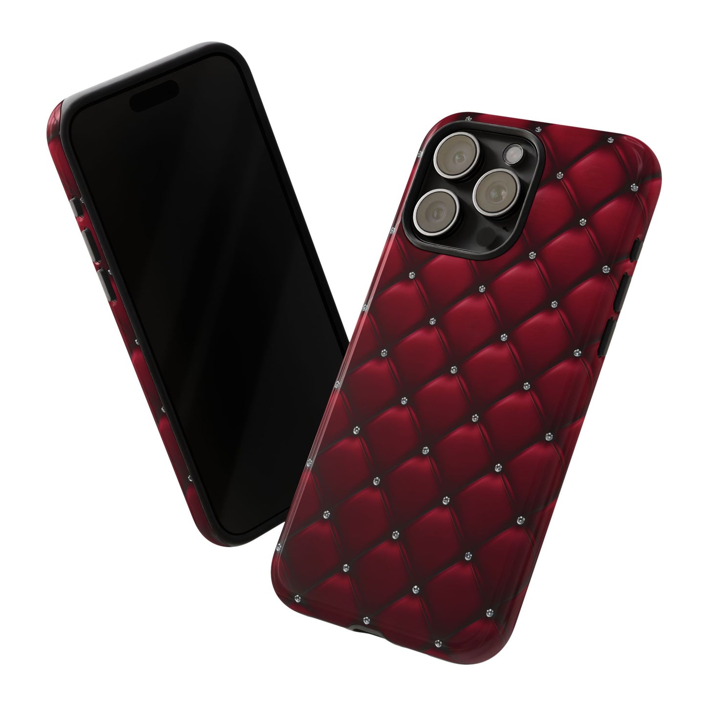 Luxurious Red Leather Phone Case – Stylish Protection for Your Device