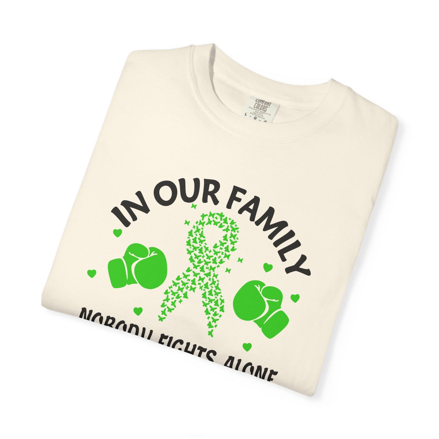 Lymphoma Awareness T-shirt, Family Support Shirt, Cancer Awareness Top, Gift for Fighters, Unisex Casual Tee