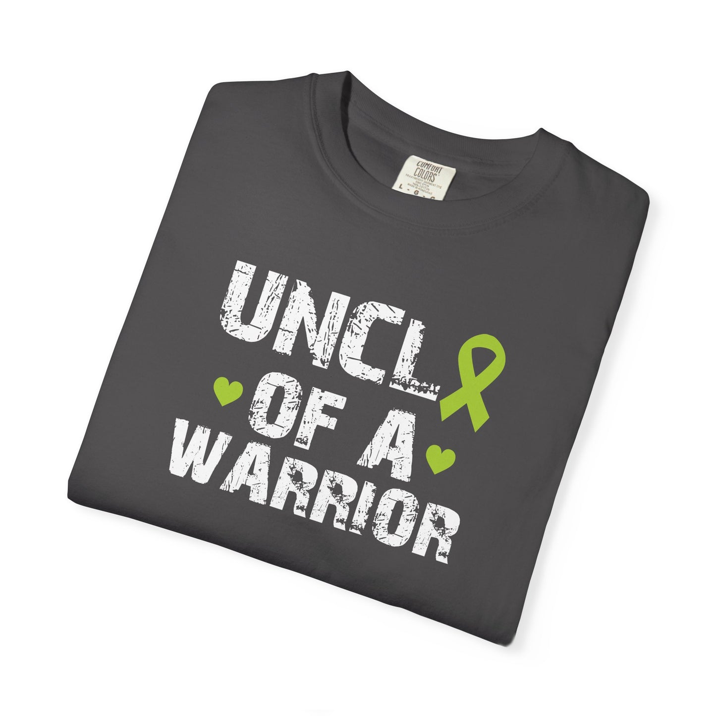 Uncle of a Warrior T-Shirt | Garment-Dyed Comfort Tee, Gift for Family, Supportive Apparel for Awareness Events, Relaxed Fit