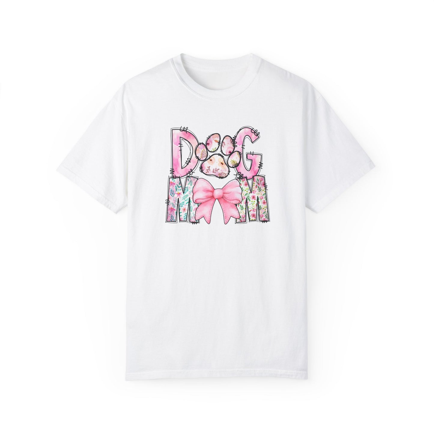 Cute Dog Mom T-Shirt | Garment-Dyed Unisex Tee for Dog Lovers