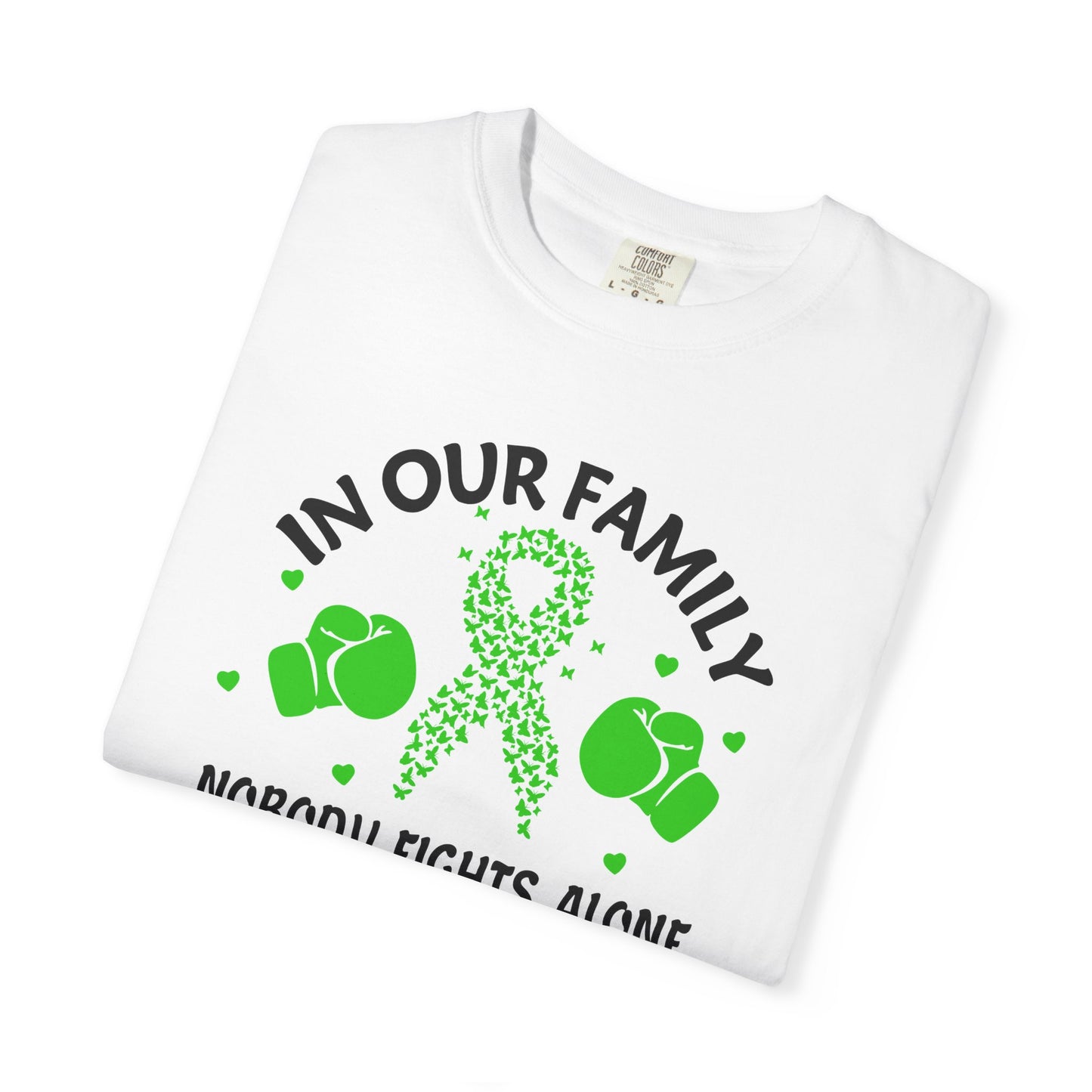 Lymphoma Awareness T-shirt, Family Support Shirt, Cancer Awareness Top, Gift for Fighters, Unisex Casual Tee
