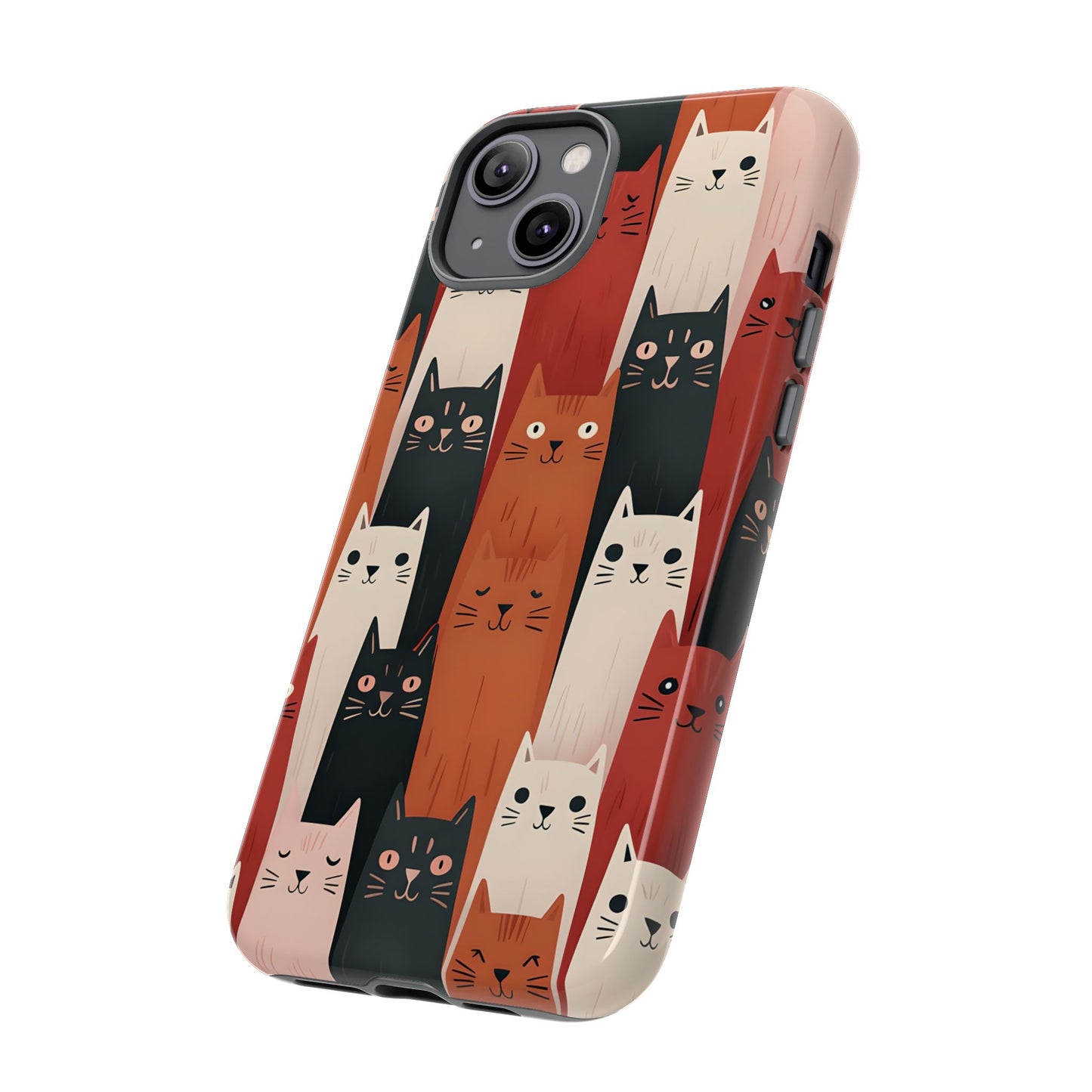 Playful Cat Phone Case - Tough & Stylish Purrfect for Cat Lovers