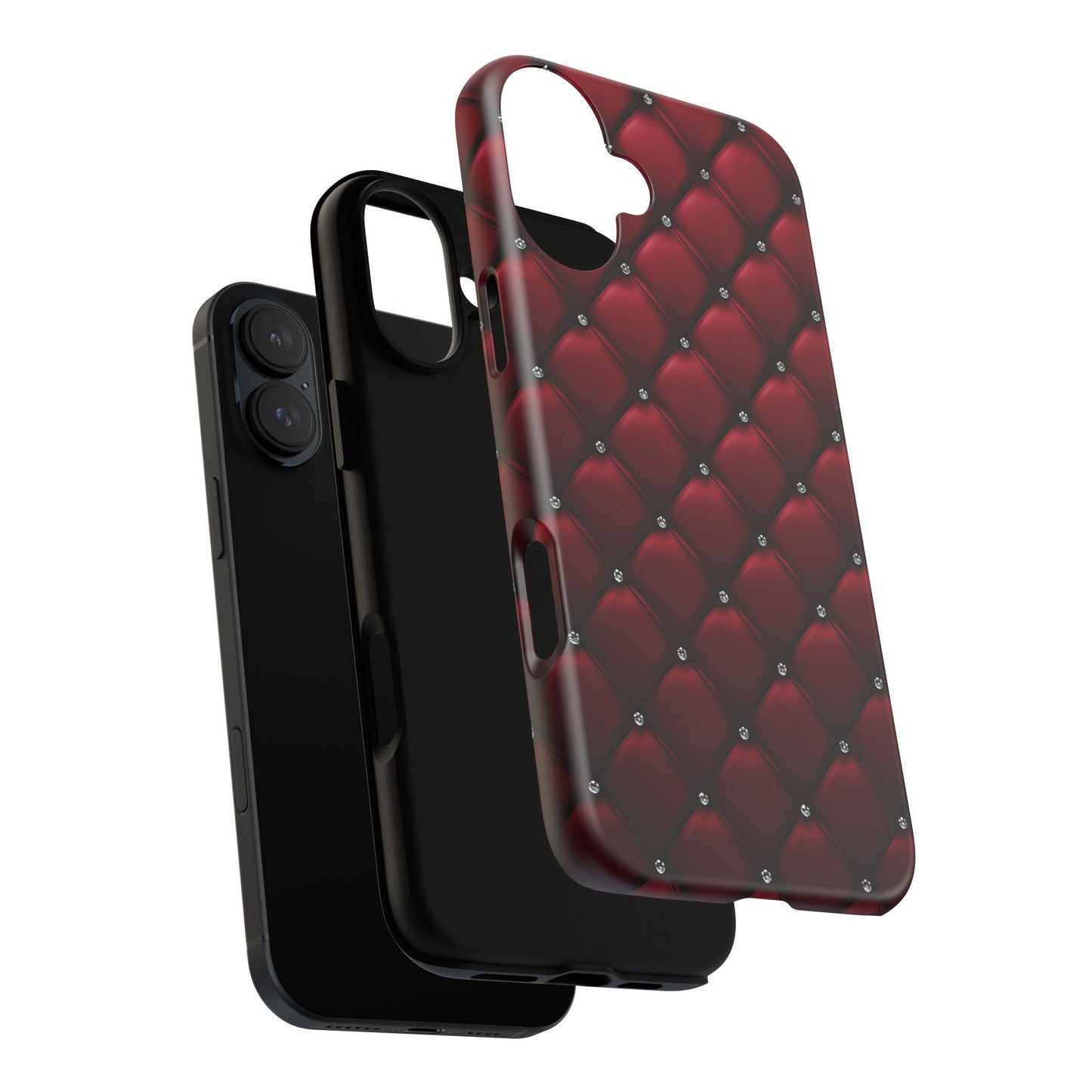 Luxurious Red Leather Phone Case – Stylish Protection for Your Device