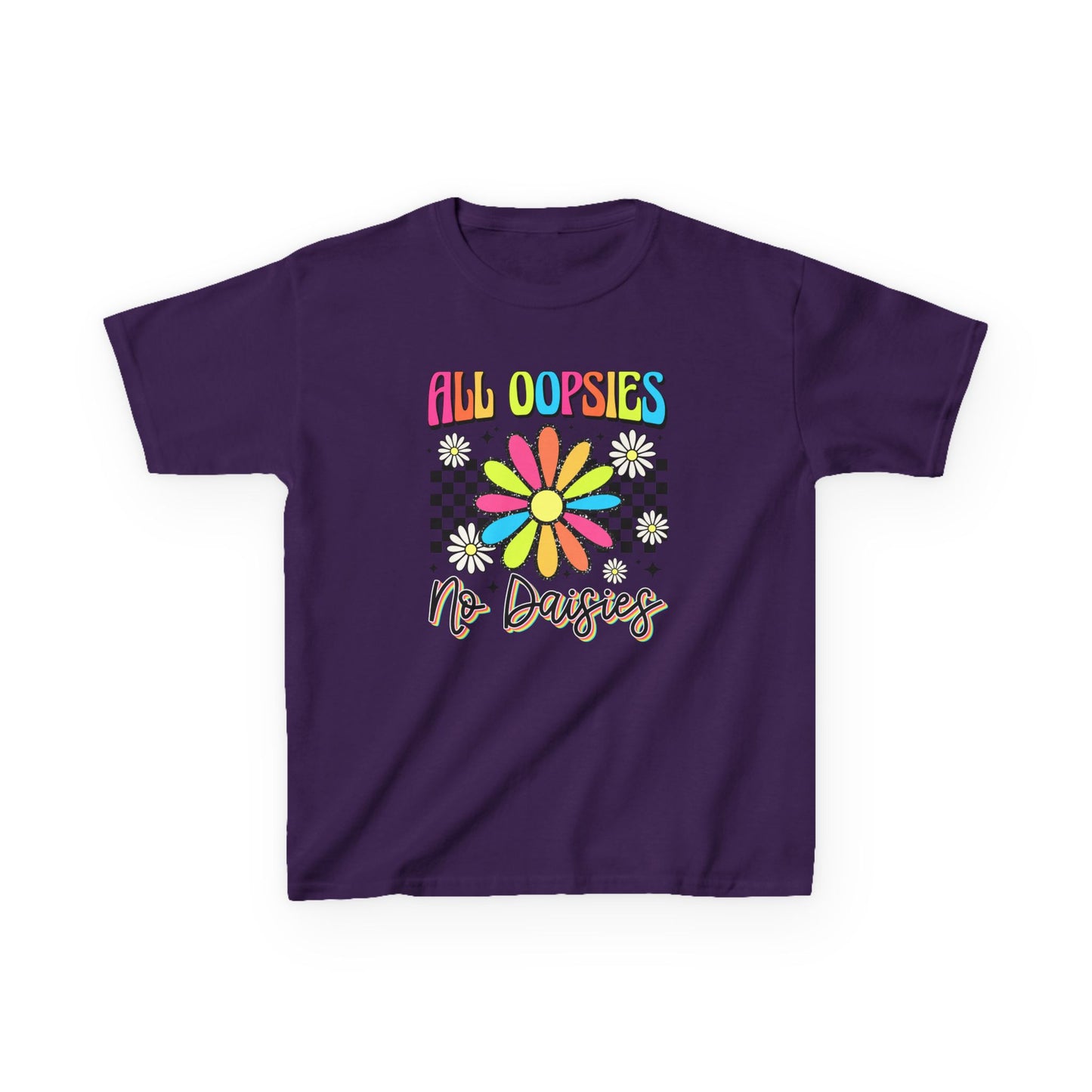 Colorful Kids Tee - 'All Oopsies No Daisies'