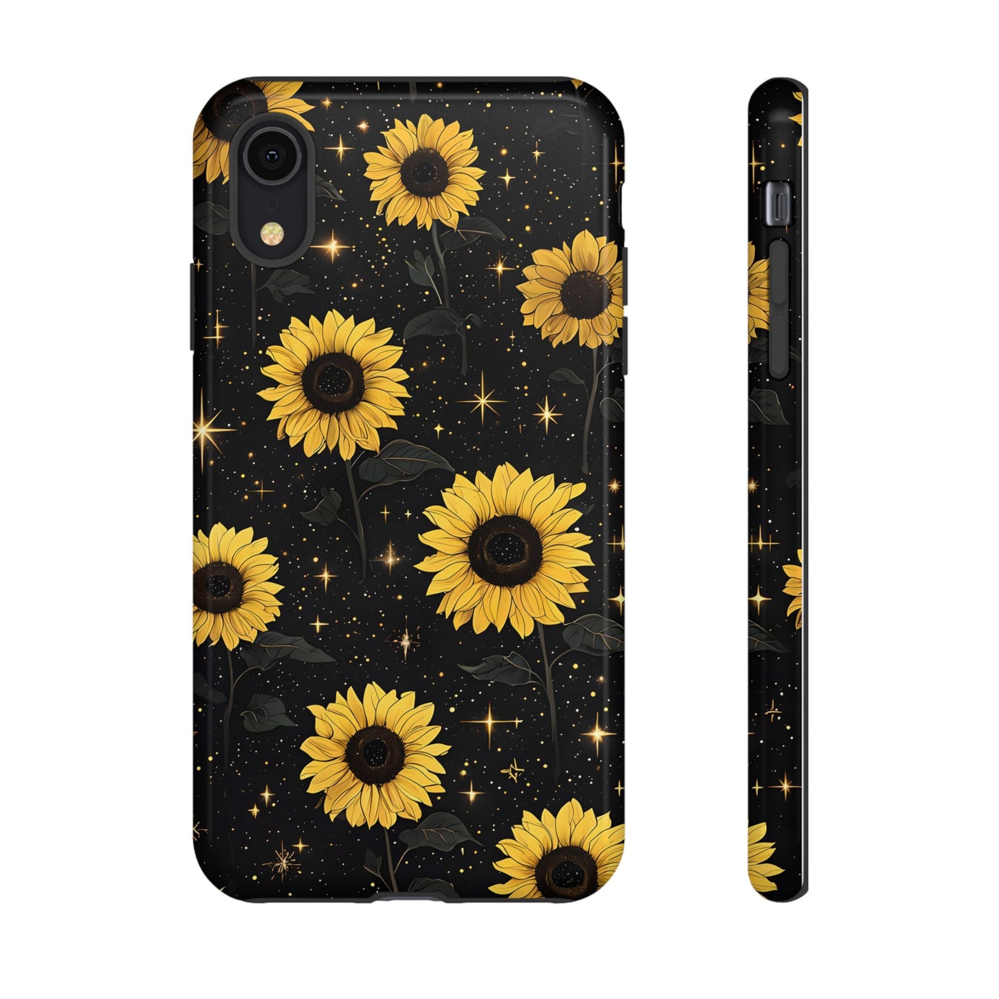 Sunflower Galaxy Tough Case - Durable Phone Cover with Floral Design